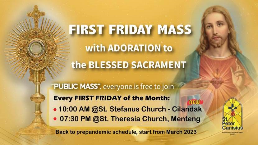 First Friday Mass with Adoration to the Blessed Sacrament