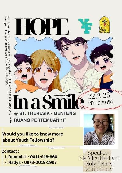 YF Hope in a Smile - February 22nd, 2025 - 1.00 to 2.30PM