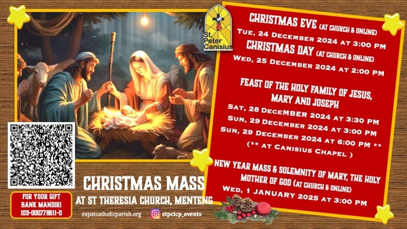 Christmas Mass Schedule 2024