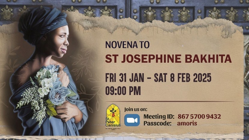 Novena to St. Josephine Bakhita Fri 31st Jan - Sat 8th Feb 2025 9PM