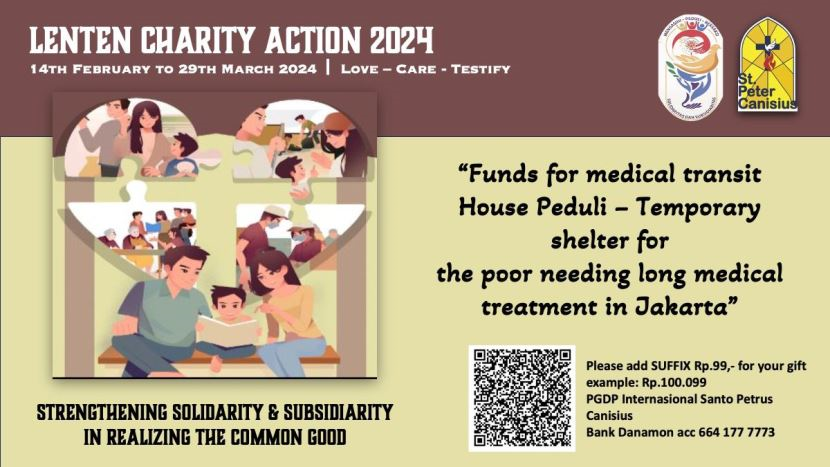 Lenten Charity Action 2024 (LCA) 14 Feb - 29 Mar 2024