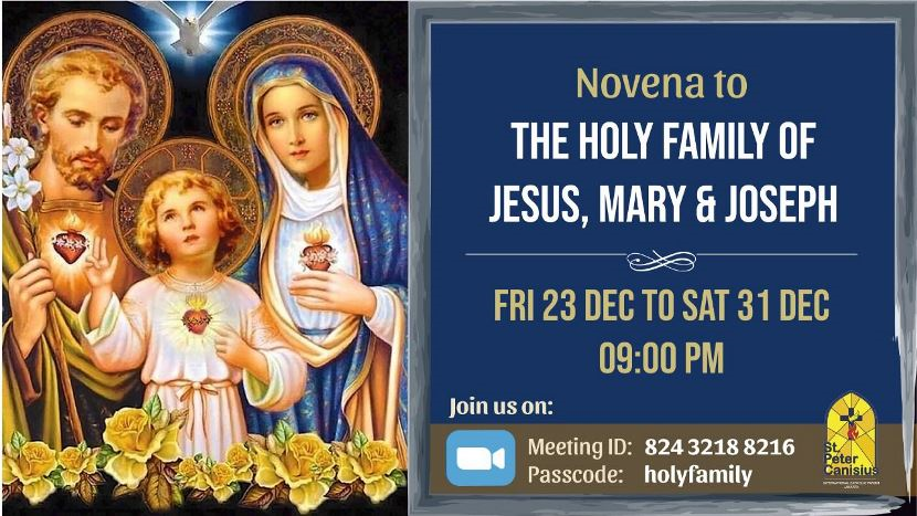 Novena to The Holy Family of Jesus, Mary & Joseph
