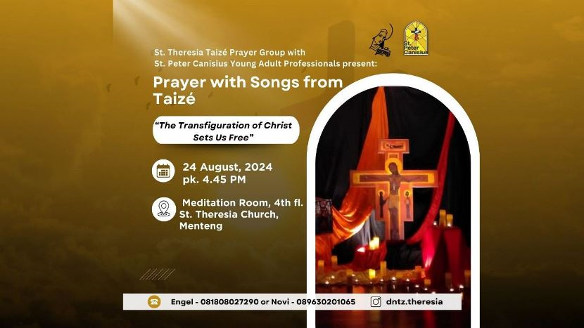 Prayer with Songs from Taize - Sat Aug 24th, 2024 4:45 PM