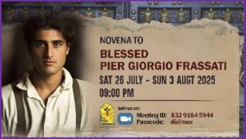 Novena to Blessed Pier Giorgio Frassati - Sat 26 July to Sun 3 Aug 2025 9PM