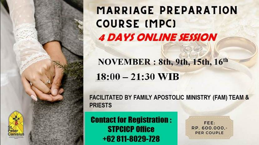 Married Preparation Course (MPC) - November 2024 