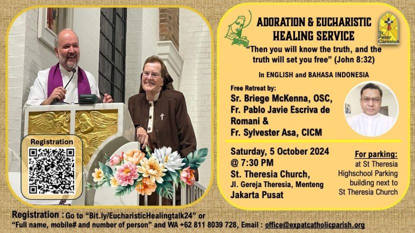 Adoration & Eucharistic Healing Service - Sat 5 Oct 2024 7:30PM