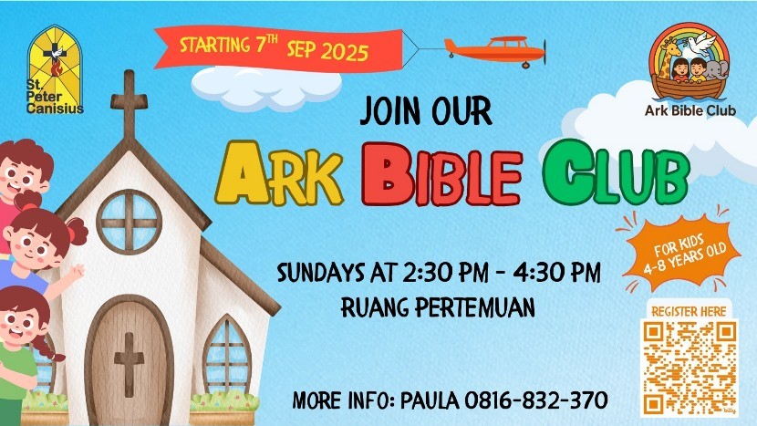 Ark Bible Club (ABC) - Starting on Sunday 7th September 2025