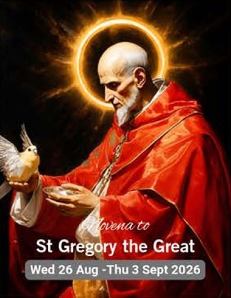 Novena to St Gregory The Great Wed 20 Aug - Thu 3 Sep 2026