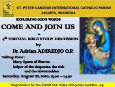 ADULT BIBLE STUDY 22 August 2020