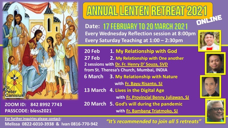 STPCICP Annual Lenten Retreat 2021