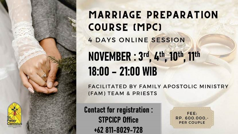 Marriage Preparation Course (MPC) - November 2023
