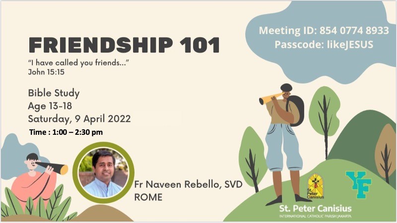 YF Bible Study - Friendship 101 with Fr. Naveen Rebello, SVD