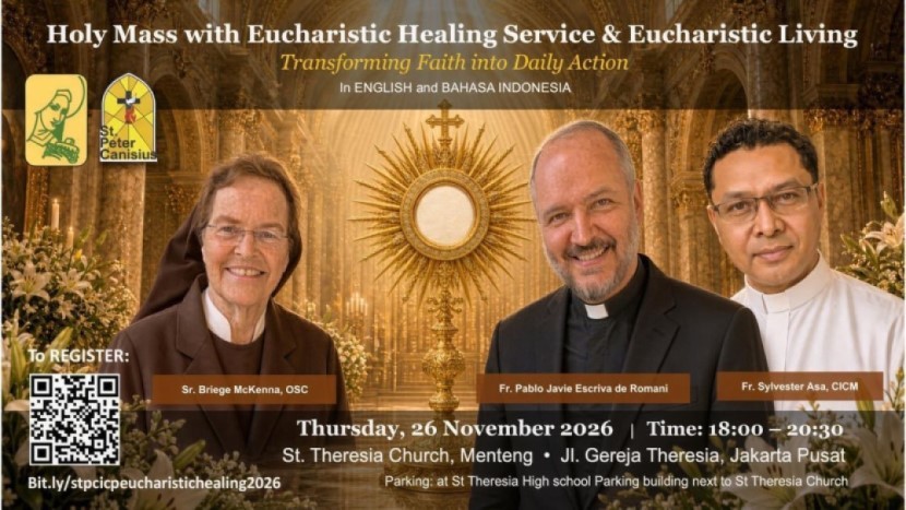 Holy Mass with Eucharistic Healing Service & Eucharistic Living - Thu 26 Nov 2026