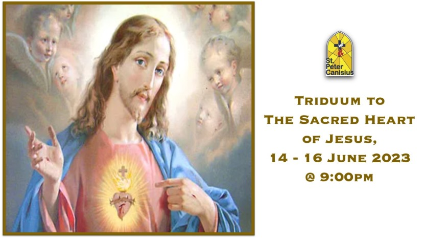 Triduum to The Sacred Heart of Jesus - 14 to 16 June 2023