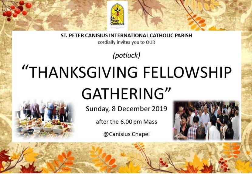Thanksgiving Fellowship Gathering 2019