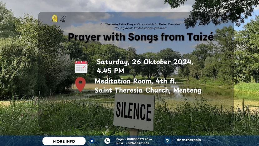Prayer with Songs from Taize - Sat 26 Oct 2024 4.45PM