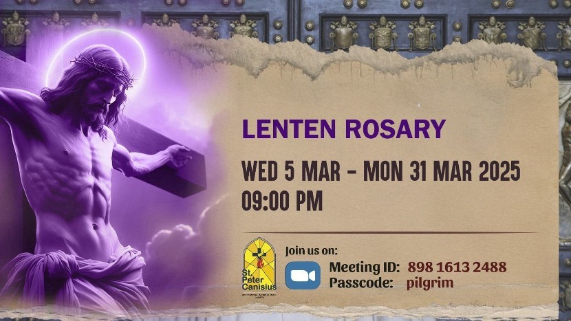 Lenten Rosary - Wed 5 Mar to Mon 31 Mar 2025 9PM