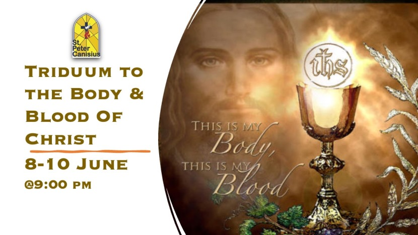 Triduum to The Body & Blood of Christ - 8 to 10 June 2023