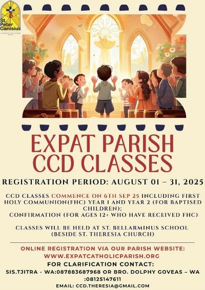 CCD Classes 2025 - 2026