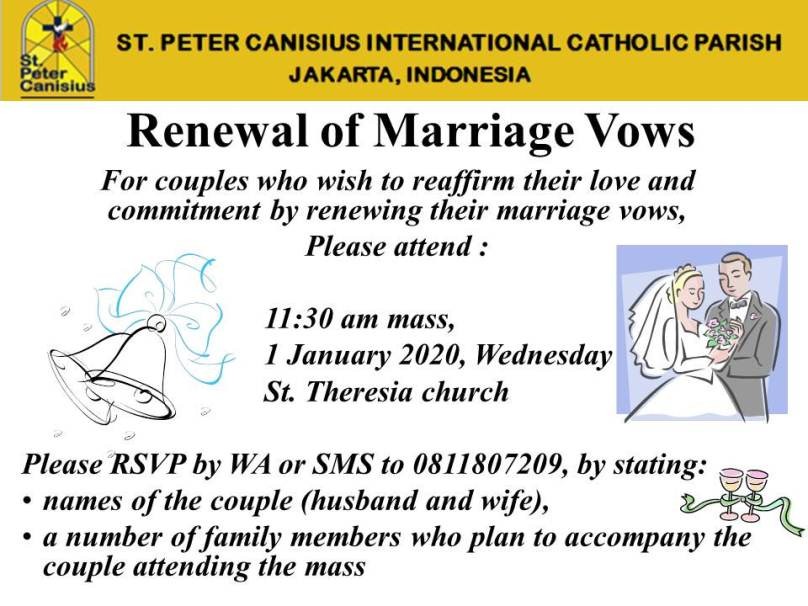 Renewal of Marriage Vows