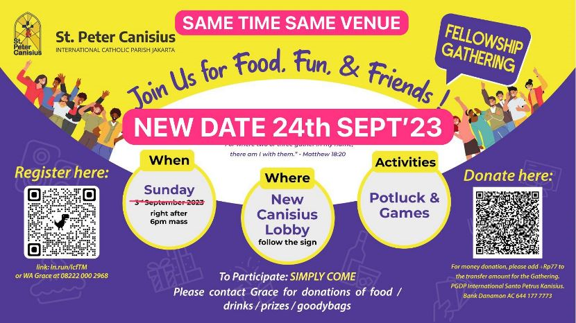 Fellowship Gathering - Sun 24th September 2023