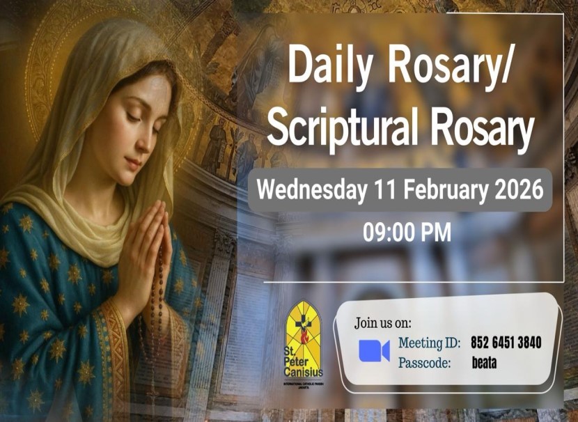 Daily Rosary / Scriptural Rosary - Wed 11 February 2026 9PM